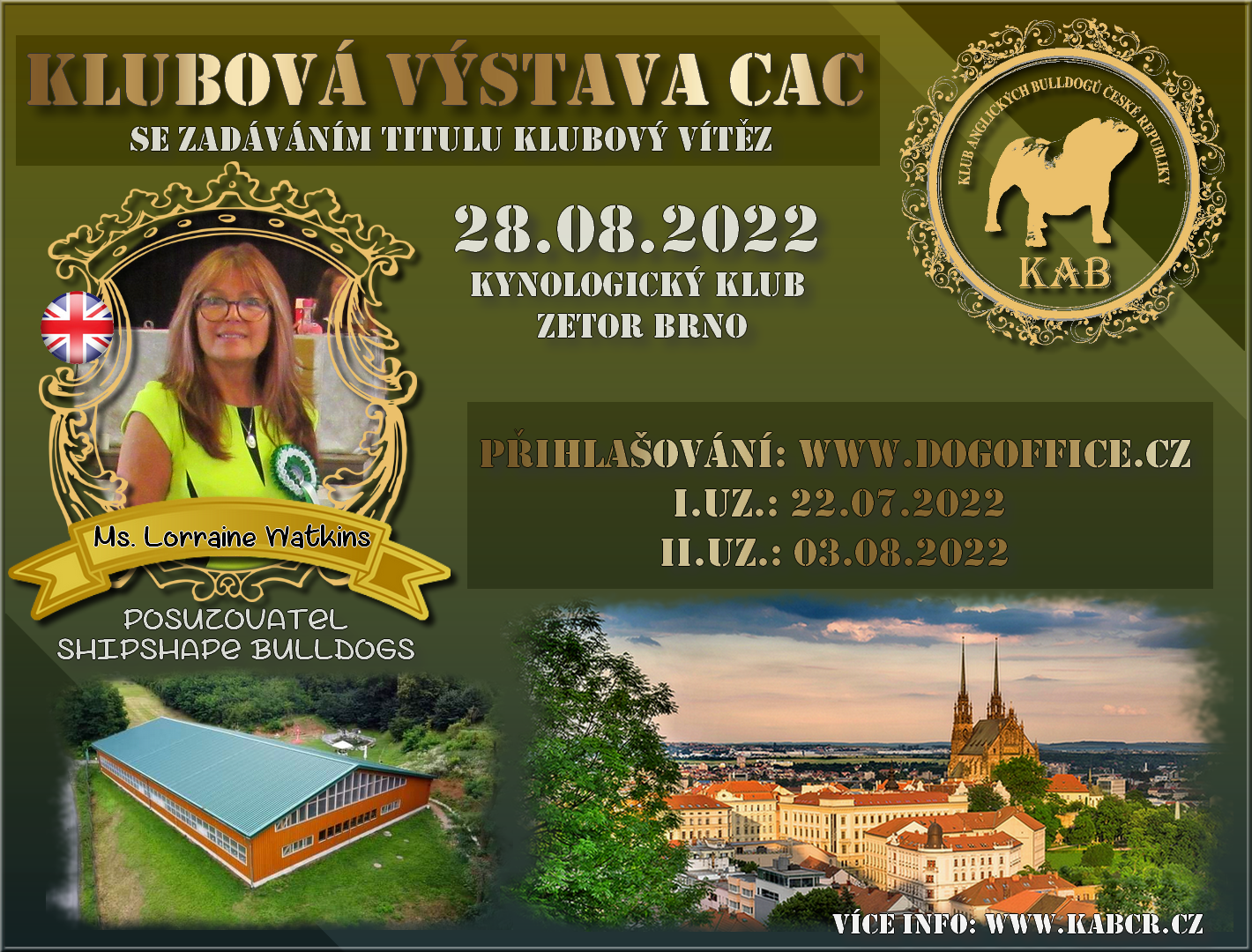 klubová výstava buldoků KAB ČR Lorraine Watkins